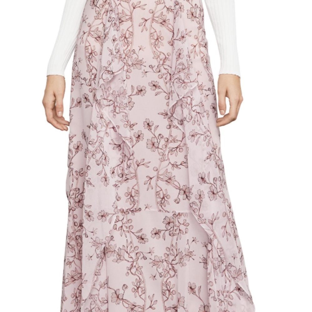 BCBG MaxAzria Amalli Drape-front Maxi Skirt